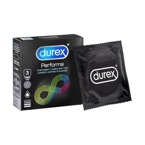 Durex Performa 3's condoms Lubricated