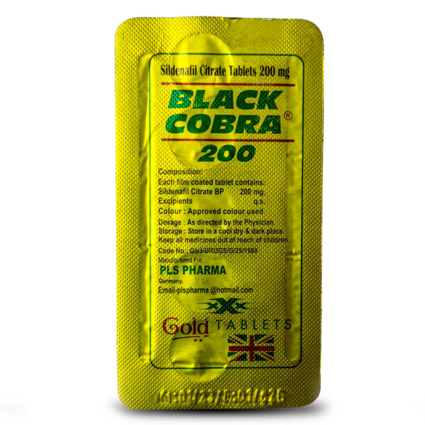 Black Cobra 200 mg tablet price in Pakistan