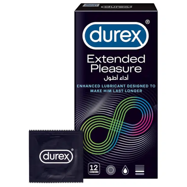 Durex Extended Pleasure Condoms - 12 Pieces