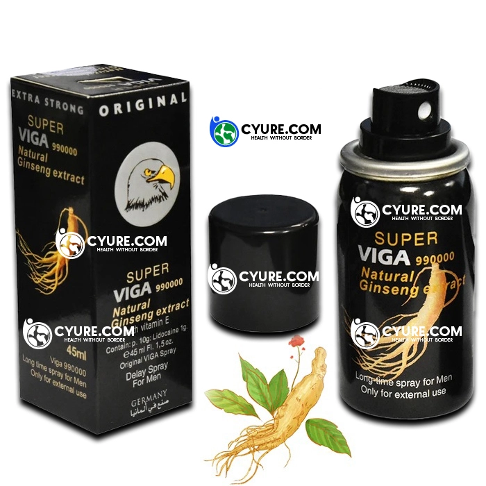 Original Super Viga 990000 Delay Spray with Natural Ginseng Extract