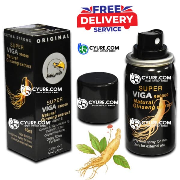 Super Viga 990000 Delay Spray Natural Ginseng Extract